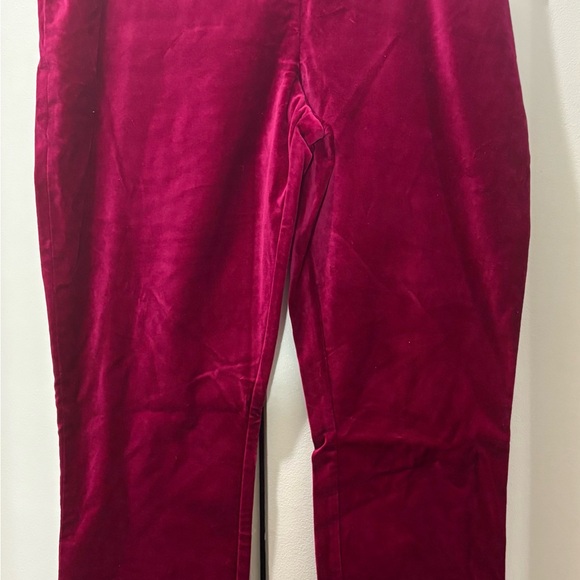 Ralph Lauren Pants - Ralph Lauren Velvet Pants in Maroon